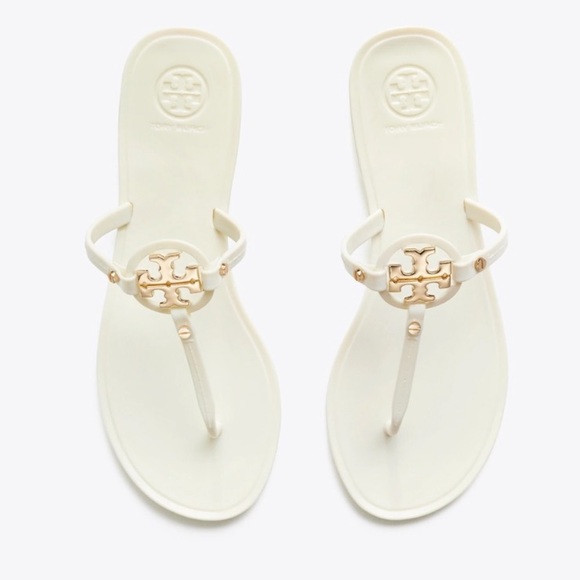 Tory Burch Shoes - Tory Burch Mini Miller Jelly Thong Sandals White